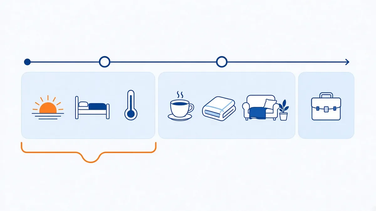 2-Day Medical Certificate Online: How It Works 1 Timeline of two days of sick leave at home covered by a medical certificate for 2 days